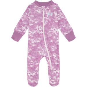 imageUnder Armour babygirls Coverall Footie Zipup Closure Logo ampamp Printed DesignsViolet Void Speckle