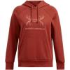 imageUnder Armour  Womens Rival Antler Hoodie840 Earthen Orange   Canyon Pink