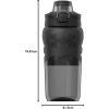 imageUnder Armour 18oz Grip Water Bottle Pro Lid Cover Silicone Body Grip Shatter Proof Stain ampamp Odor Resistant All Sports Baseball Basketball FootballCharcoal