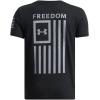 imageUnder Armour Boys Freedom Flag Short Sleeve T Shirt001 Black   Steel