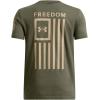 imageUnder Armour Boys Freedom Flag Short Sleeve T Shirt390 Marine Od Green   Desert Sand