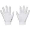 imageUnder Armour Boys Standard Youth Clean Up Baseball Gloves100 White  Mod Gray  Gold