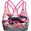 imageUnder Armour Girls HeatGear Armour Novelty Sports BraSeaglass Blue 404Cerise