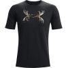 imageUnder Armour Mens Antler Logo Short Sleeve T Shirt  Casual Hunting Apparel  Camo Graphic TeeBlack 001Ua Barren Camo