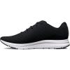 imageUnder Armour Mens Charged Impulse 3 Running Shoe001 BlackBlackMetallic Silver