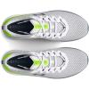 imageUnder Armour Mens Charged Impulse 3 Running Shoe101 WhiteLime SurgeGravel