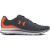imageUnder Armour Mens Charged Impulse 3 Running ShoePitch GrayOrange BlastOrange Blast