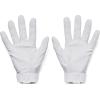 imageUnder Armour Mens Clean Up Baseball Gloves100 White  Metallic Silver  Metallic Silver
