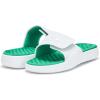 imageUnder Armour Mens Ignite Pro 8 Slide Sandal023 Distant GrayTeam Kelly GreenWhite