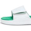 imageUnder Armour Mens Ignite Pro 8 Slide Sandal023 Distant GrayTeam Kelly GreenWhite