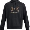 imageUnder Armour Mens Rival Fleece Antler Wordmark Hoodie  UltraSoft CottonBlend Mens Sweatshirt  Hooded Athletic Pullover001 Black   Ua Barren Camo