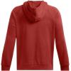 imageUnder Armour Mens Rival Fleece Antler Wordmark Hoodie  UltraSoft CottonBlend Mens Sweatshirt  Hooded Athletic Pullover840 Earthen Orange   Dark Maroon