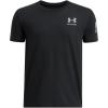 imageUnder Armour Boys Freedom Flag Short Sleeve T Shirt001 Black   Steel
