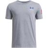 imageUnder Armour Boys Freedom Flag Short Sleeve T Shirt035 Steel Light Heather   Red