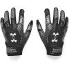 imageUnder Armour Boys Pee Wee F9 Football Gloves001 Black  Castlerock  Metallic Silver