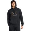 imageUnder Armour Mens Rival Fleece Antler Wordmark Hoodie  UltraSoft CottonBlend Mens Sweatshirt  Hooded Athletic Pullover001 Black   Ua Barren Camo
