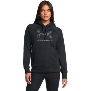 imageUnder Armour  Womens Rival Antler Hoodie001 Black   Castlerock