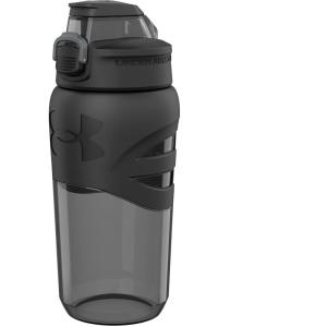 imageUnder Armour 18oz Grip Water Bottle Pro Lid Cover Silicone Body Grip Shatter Proof Stain ampamp Odor Resistant All Sports Baseball Basketball FootballCharcoal