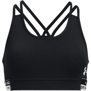 imageUnder Armour Girls HeatGear Mid Impact Sports Bra002 Black   White