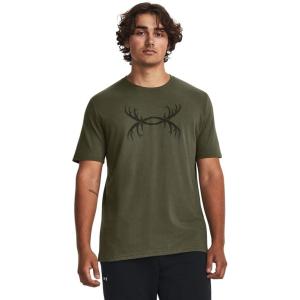 imageUnder Armour Mens Antler Logo Short Sleeve T Shirt  Casual Hunting Apparel  Camo Graphic Tee392 Marine Od Green  Baroque Green  Baroque Green