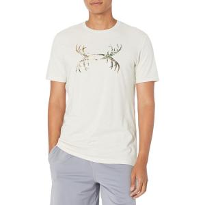imageUnder Armour Mens Antler Logo Short Sleeve T Shirt  Casual Hunting Apparel  Camo Graphic TeeSummit White 110Realtree Edge