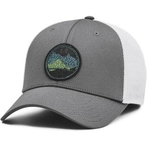 imageUnder Armour Mens Blitzing Trucker Hat025 Castlerock  White  Highvis Yellow