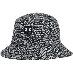 imageUnder Armour Mens Branded Bucket Hat002 Black  White  White