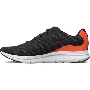 imageUnder Armour Mens Charged Impulse 3 Running Shoe105 Jet GrayPanic OrangePanic Orange