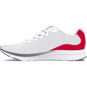 imageUnder Armour Mens Charged Impulse 3 Running Shoe108 WhiteRedRed
