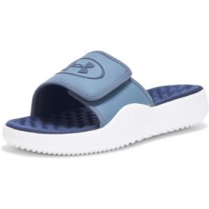 imageUnder Armour Mens Ignite Pro 8 Slide Sandal044 Downpour GrayWhiteMidnight Navy