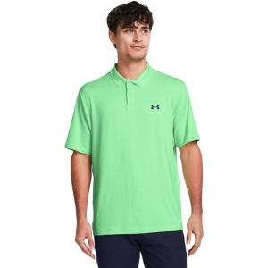 imageUnder Armour Mens Matchplay Golf Polo350 Matrix Green   Midnight Navy
