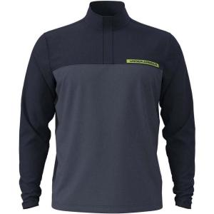imageUnder Armour Mens Tee 2 Green 14 Zip411 Midnight Navy  Downpour Gray  Cyber Green