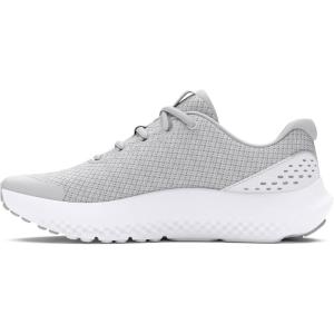 imageUnder Armour UnisexChild Grade School Surge 4 Running Shoe100 Halo GrayWhiteIridescent