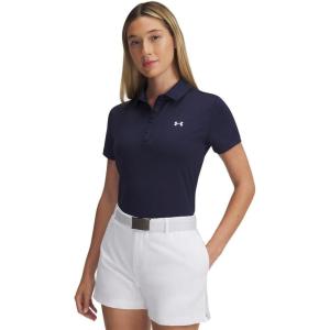 imageUnder Armour Womens Active Short Sleeve Polo410 Midnight Navy   White