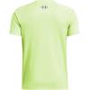 imageUnder Armour Boys Tech Hybrid Print Short Sleeve T Shirt304 Morph Green  Morph Green  Tech Blue