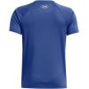 imageUnder Armour Boys Tech Hybrid Print Short Sleeve T Shirt432 Tech Blue  Tech Blue  Morph Green