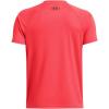 imageUnder Armour Boys Tech Hybrid Print Short Sleeve T Shirt713 Racer Red  Anthracite  Cardinal