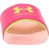 imageUnder Armour Girls Ansa Fix SlidePenta Pink 600Quirky Lime
