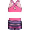 imageUnder Armour Girls Bikini and Shorts Swim SetElectro Pink Stripe Sp22
