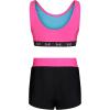 imageUnder Armour Girls Bikini and Shorts Swim SetRebel Pink Logo
