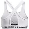 imageUnder Armour Girls Crossback Mid Sports Bra101 White  White  Black