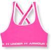 imageUnder Armour Girls Crossback Mid Sports Bra654 Rebel Pink  White  White
