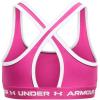 imageUnder Armour Girls Crossback Mid Sports Bra654 Rebel Pink  White  White