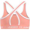 imageUnder Armour Girls Crossback Mid Sports Bra897 Flare Orange   White