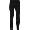 imageUnder Armour Girls Leggings Wordmark ampamp Printed Designs Lightweight Stretch Fit and DurableBlack Gold Luxe
