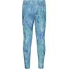 imageUnder Armour Girls Leggings Wordmark ampamp Printed Designs Lightweight Stretch Fit and DurableNeo Turquoise Marble