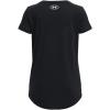 imageUnder Armour Girls Live Sportstyle Graphic ShortSleeve TShirt005 Black   White