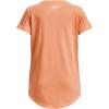 imageUnder Armour Girls Live Sportstyle Graphic ShortSleeve TShirt869 Mellow Orange Medium Heather   White