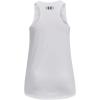 imageUnder Armour Girls Tech Big Logo Tank100 White  Rebel Pink  Black