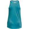 imageUnder Armour Girls Tech Big Logo Tank433 Glacier Blue  Baja Blue  White